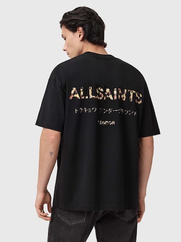 AllSaints T-shirt 'Underground' i svart: framsida