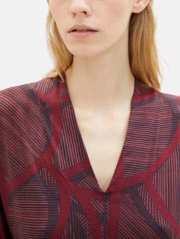 TOM TAILOR Bluse in Rot