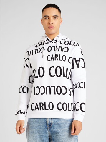 Carlo Colucci Sweatshirt i hvid: forside