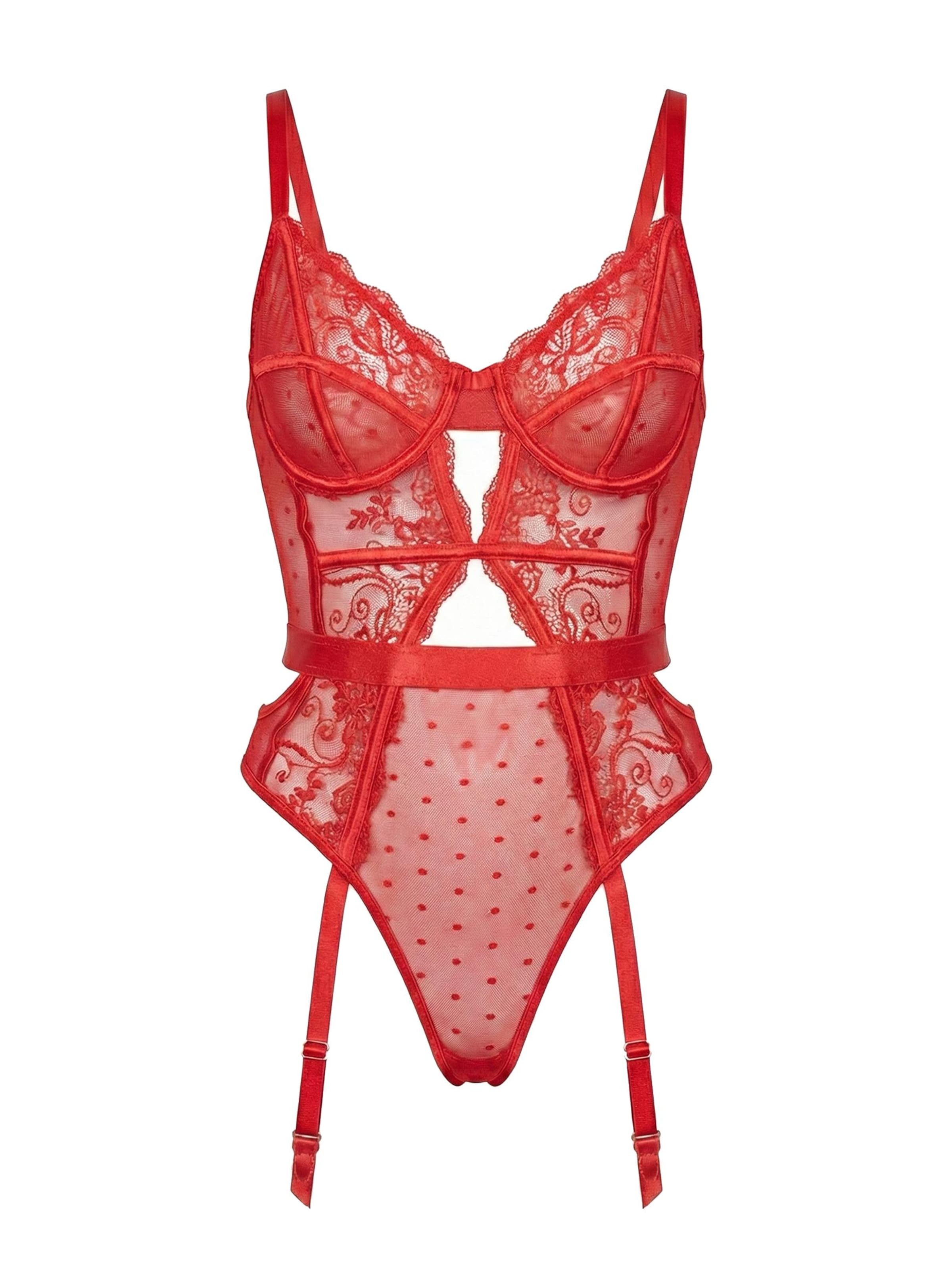 L.BEV Body 'Passione Rossa' in Rot: Vorderseite