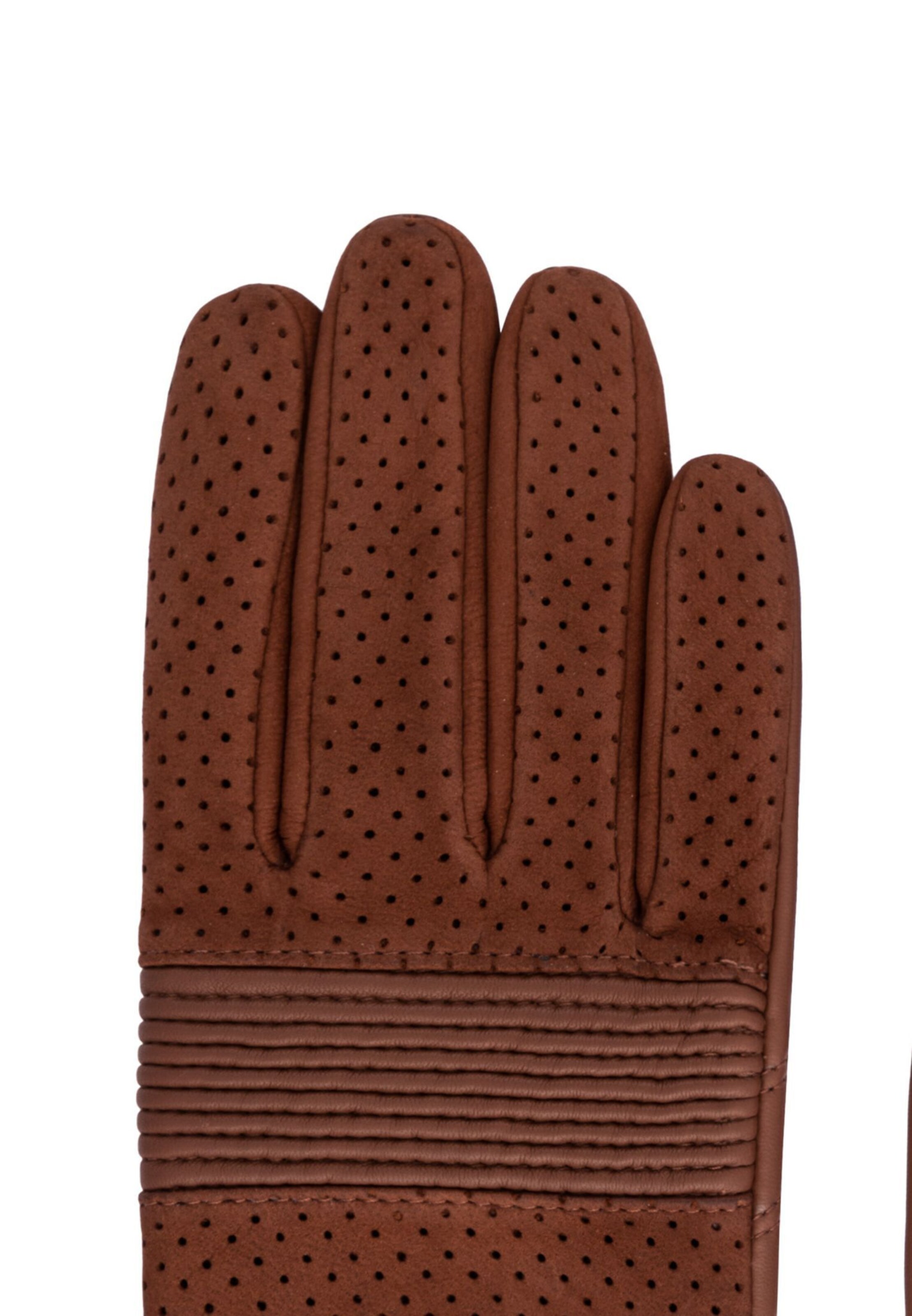 Mezzoguanti 'FERRARA TOUCH' di Roeckl in marrone