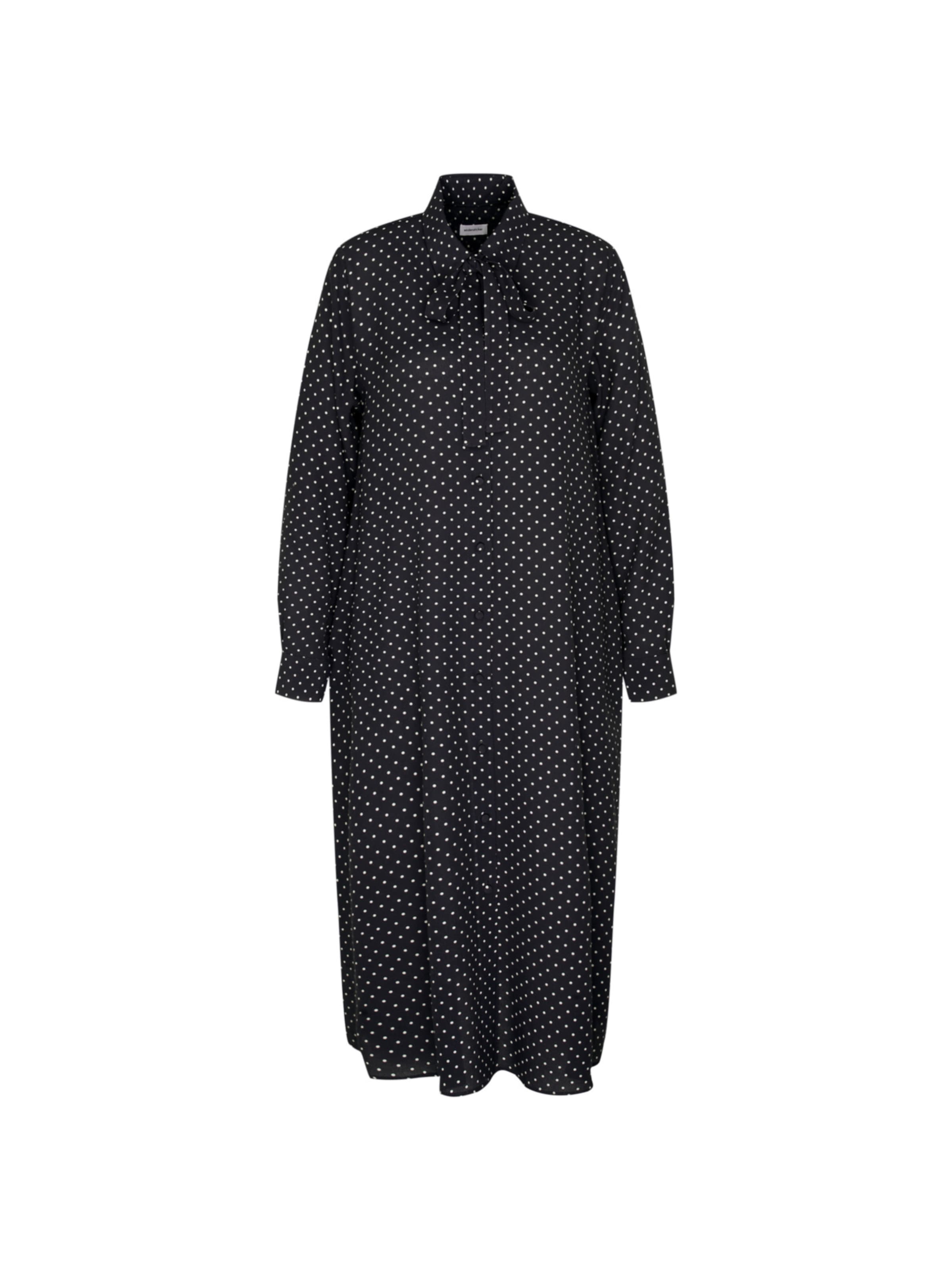 Robe-chemise ' Schwarze Rose ' SEIDENSTICKER en bleu : devant