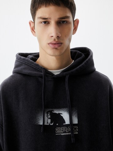 Sweat-shirt Pull&Bear en noir