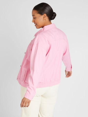 ONLY Carmakoma Between-Season Jacket 'DREW' in Pink