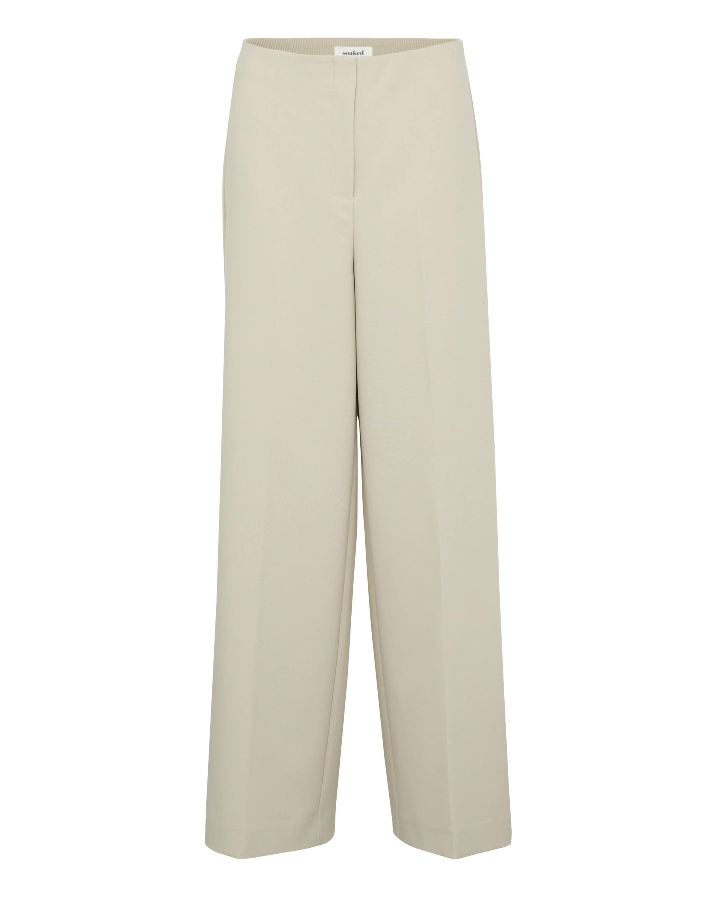 SOAKED IN LUXURY Laiad sääred Püksid 'Corinne', värv beež: eest vaates