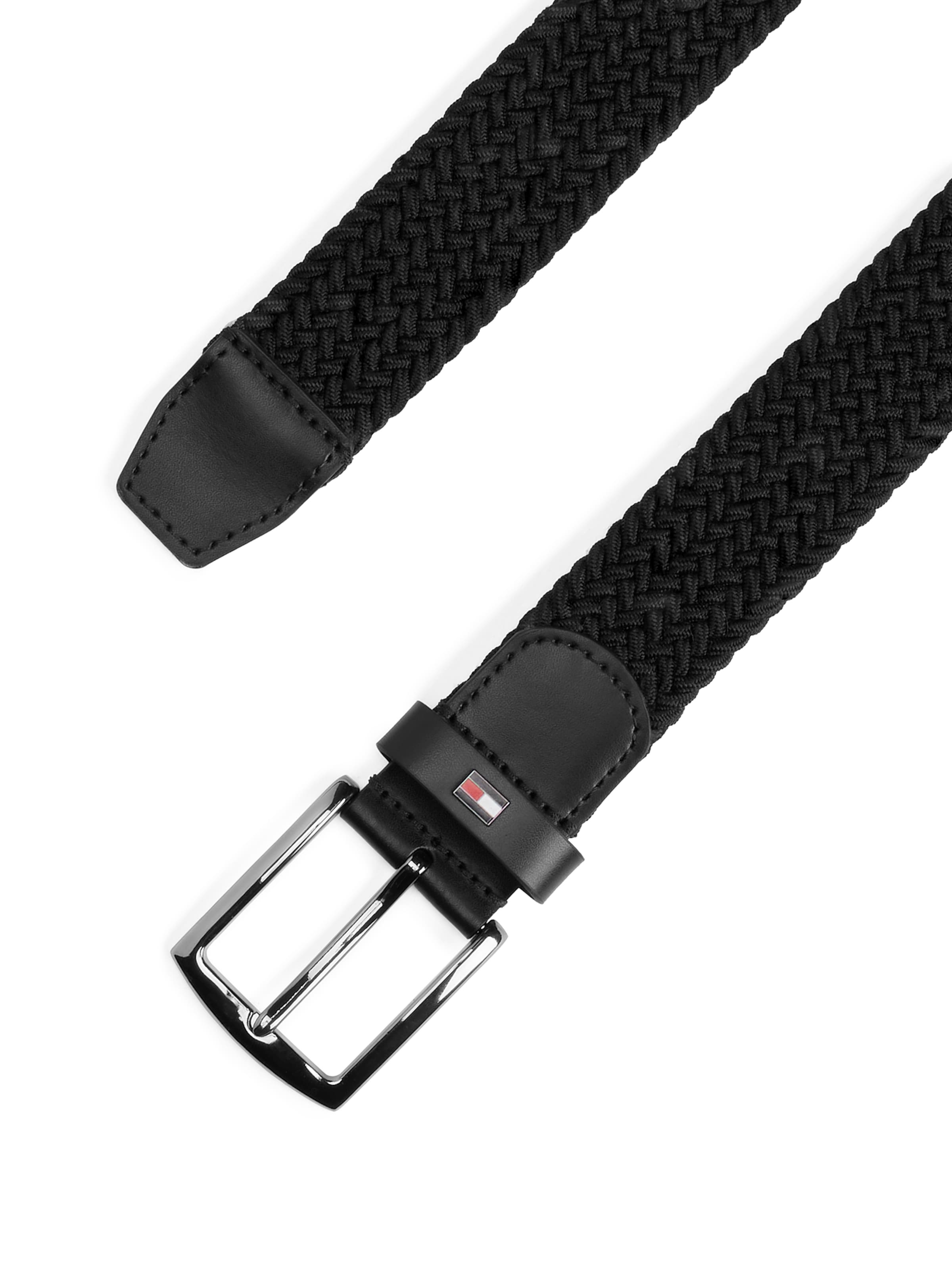 TOMMY HILFIGER Pas 'DENTON' | črna barva