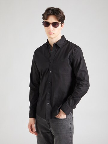 LEVI'S ® Slim Fit Hemd 'Battery' in Schwarz: Vorderseite