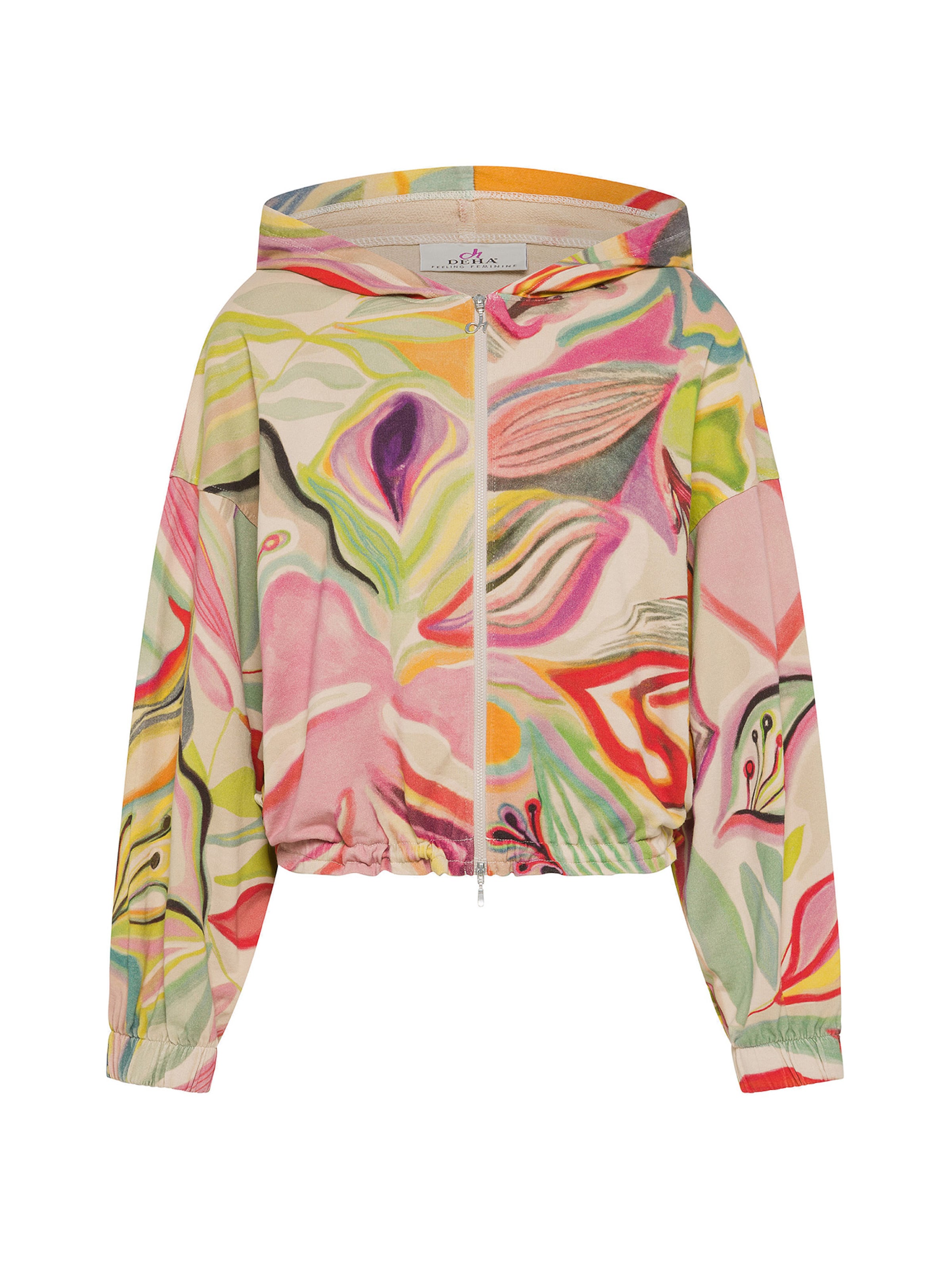 DEHA Zip-Up Hoodie in Mixed colors: front