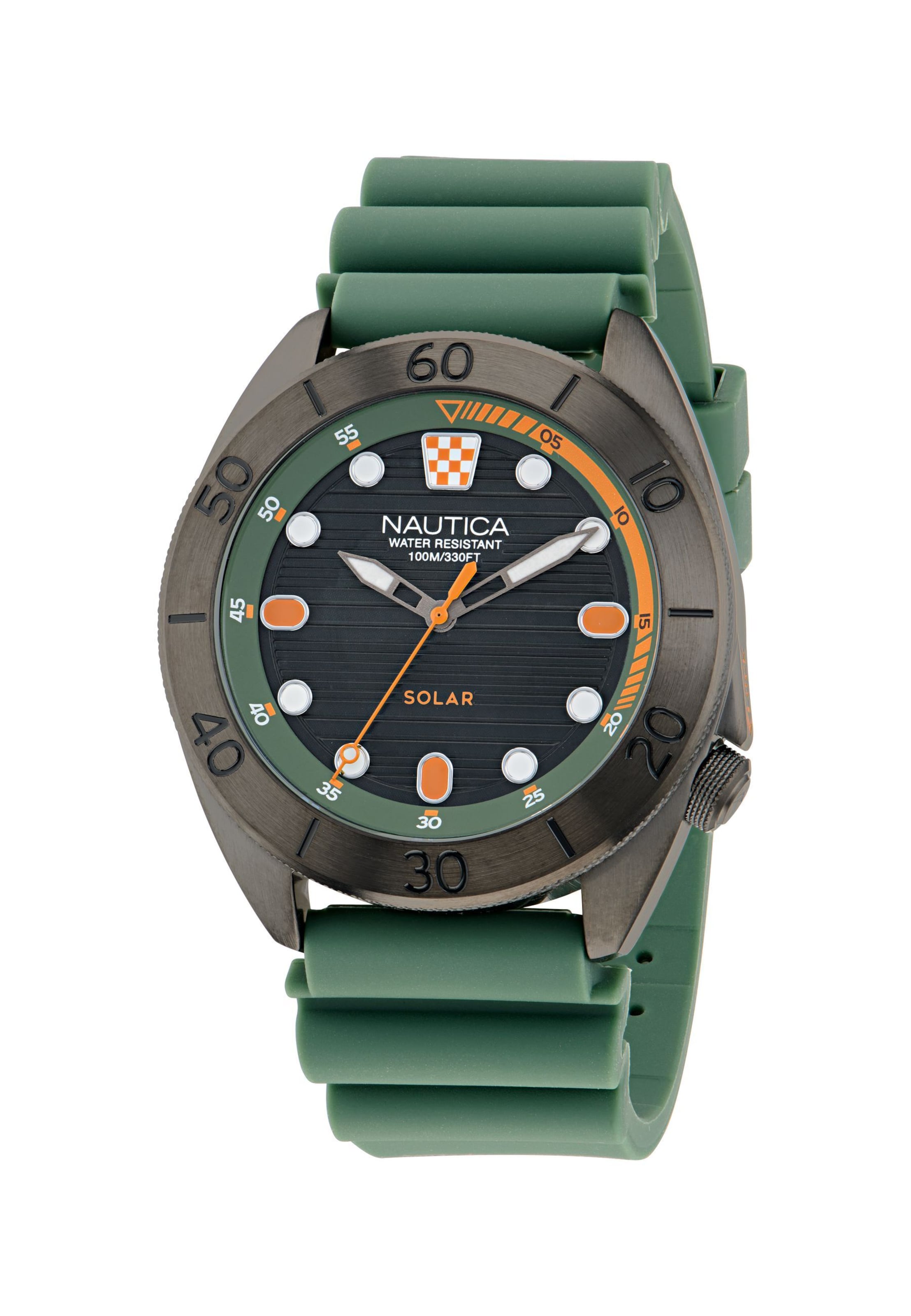 Montre à affichage analogique 'VINTAGE' NAUTICA en vert : devant