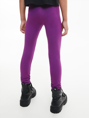 Calvin Klein Jeans Skinny Pajkice | vijolična barva