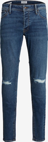 JACK & JONES Slimfit Jeans 'IGLENN' in Blauw: voorkant