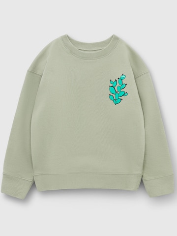 Play Play Pauly Sweatshirt 'CHECKER TOBI'‌‌‌‌ in Grün: Vorderseite