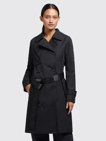 khujo Ανοιξιάτικο και φθινοπωρινό παλτό 'Sarina' σε μαύρο: μπροστά