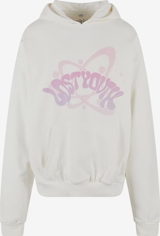 Sweat-shirt Lost Youth en blanc : devant