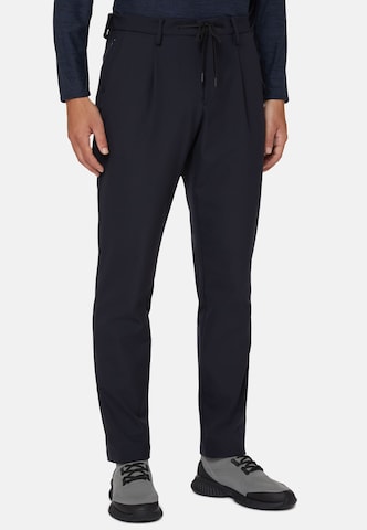 Regular Pantalon de sport Boggi Milano en bleu : devant