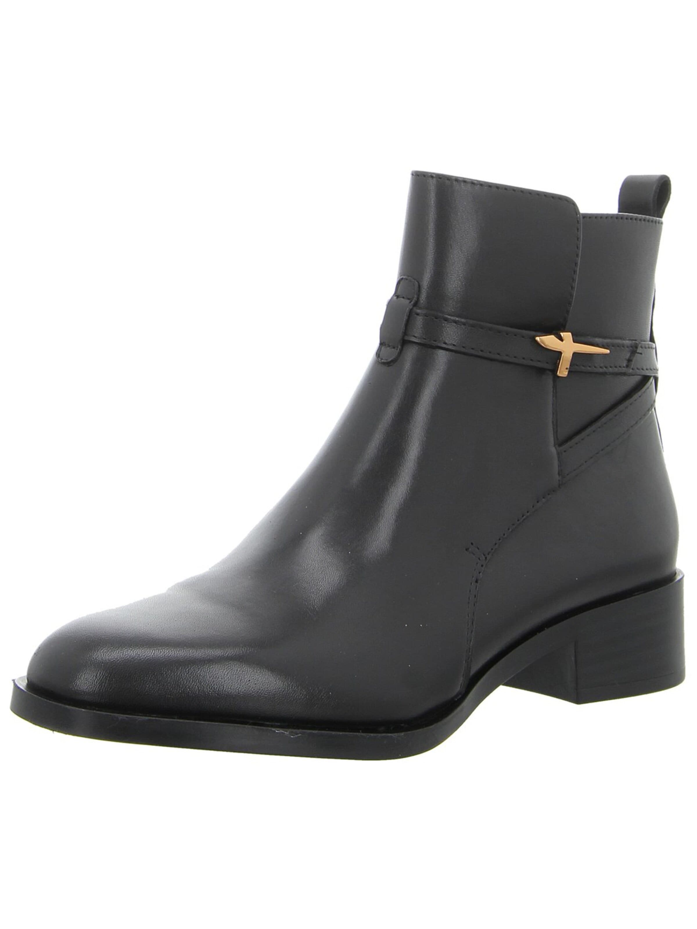 Tamaris Ankle boots 'Damen Stiefelette 1-25321-43-001 Echt Leder in schwarz' in Black: front