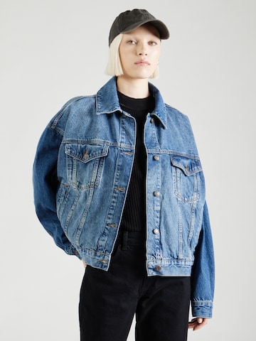 TOPSHOP Between-Season Jacket in Blue: front