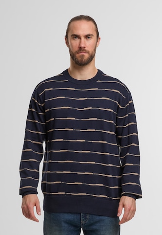Pull-over 'Mowri' INDICODE JEANS en bleu : devant