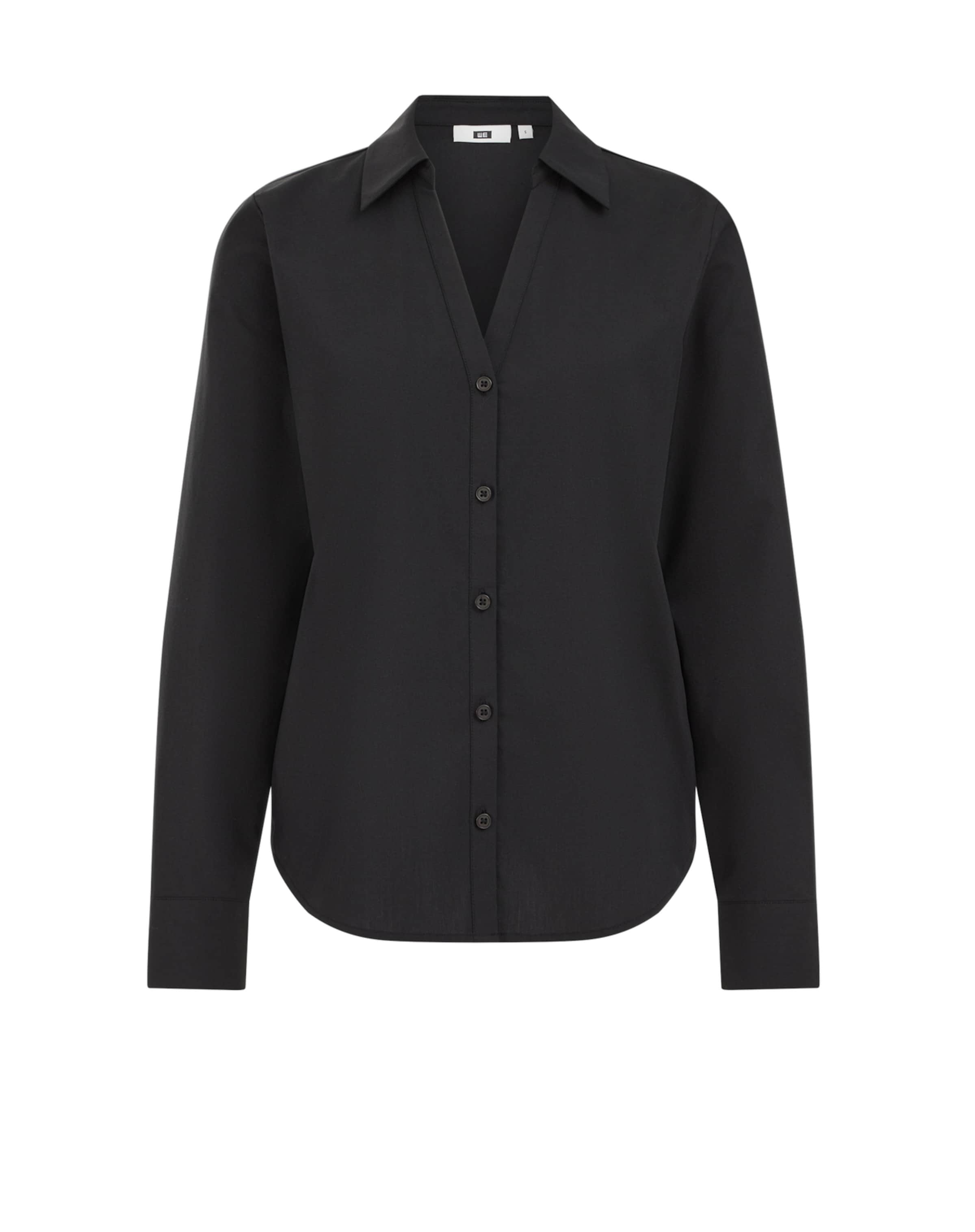 WE Fashion Blouse in Zwart: voorkant