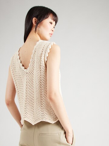 modström Gebreide top 'Cary' in Beige