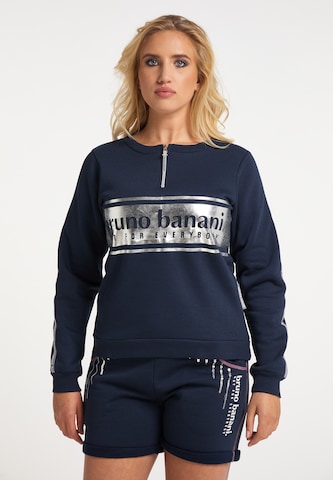 BRUNO BANANI Sweatshirt in Blauw: voorkant