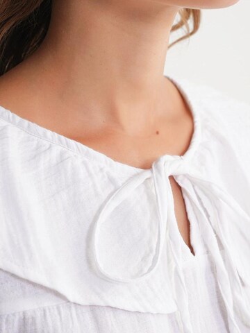 MixRay Bluse in Weiß