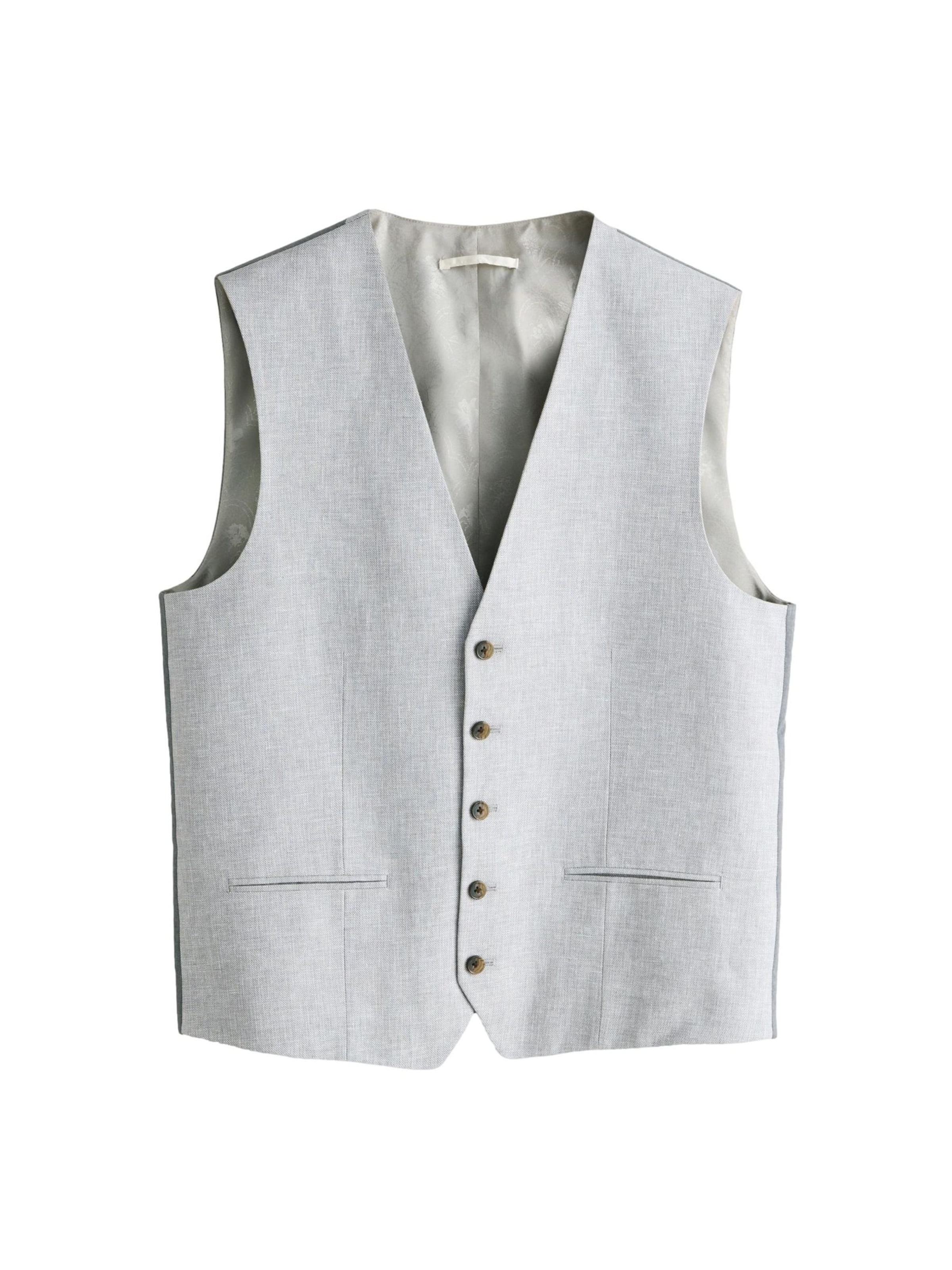 Next Anzugweste in Grau: Vorderseite