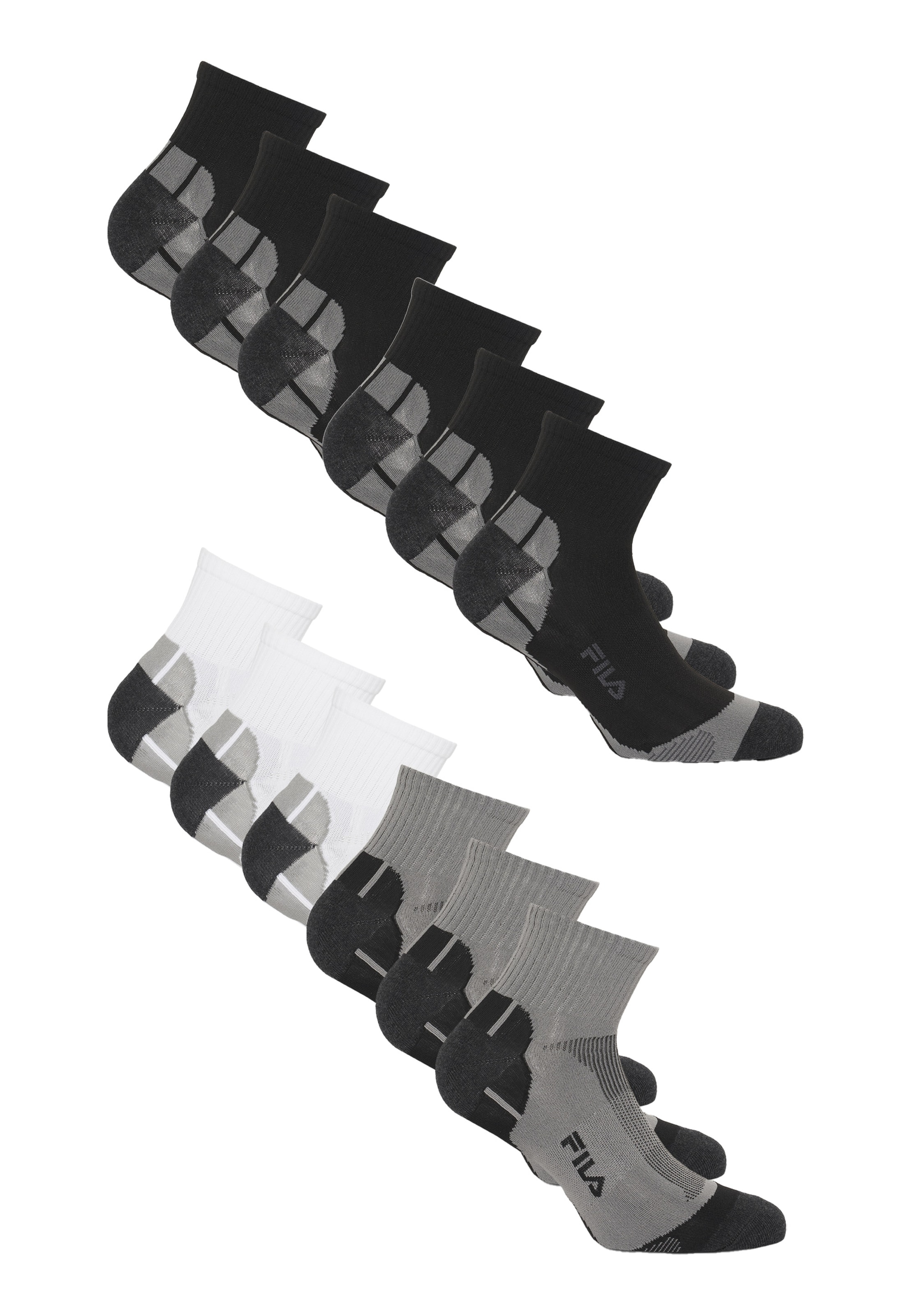 FILA Athletic Socks in Grey: front