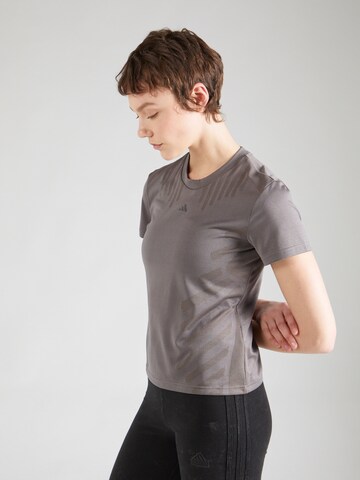 T-shirt fonctionnel 'HR HIIT AIRCH' ADIDAS PERFORMANCE en marron : devant