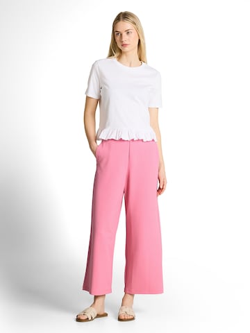 TOM TAILOR DENIM Wide Leg Hose in Pink