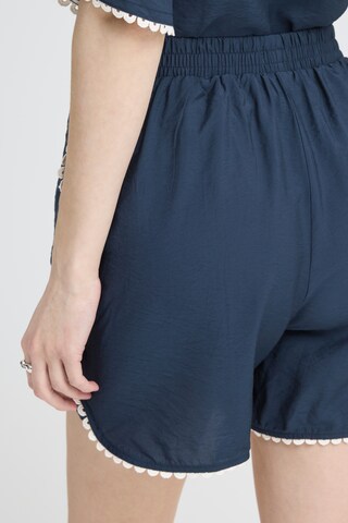ICHI Loosefit Shorts 'IHLeni' in Blau