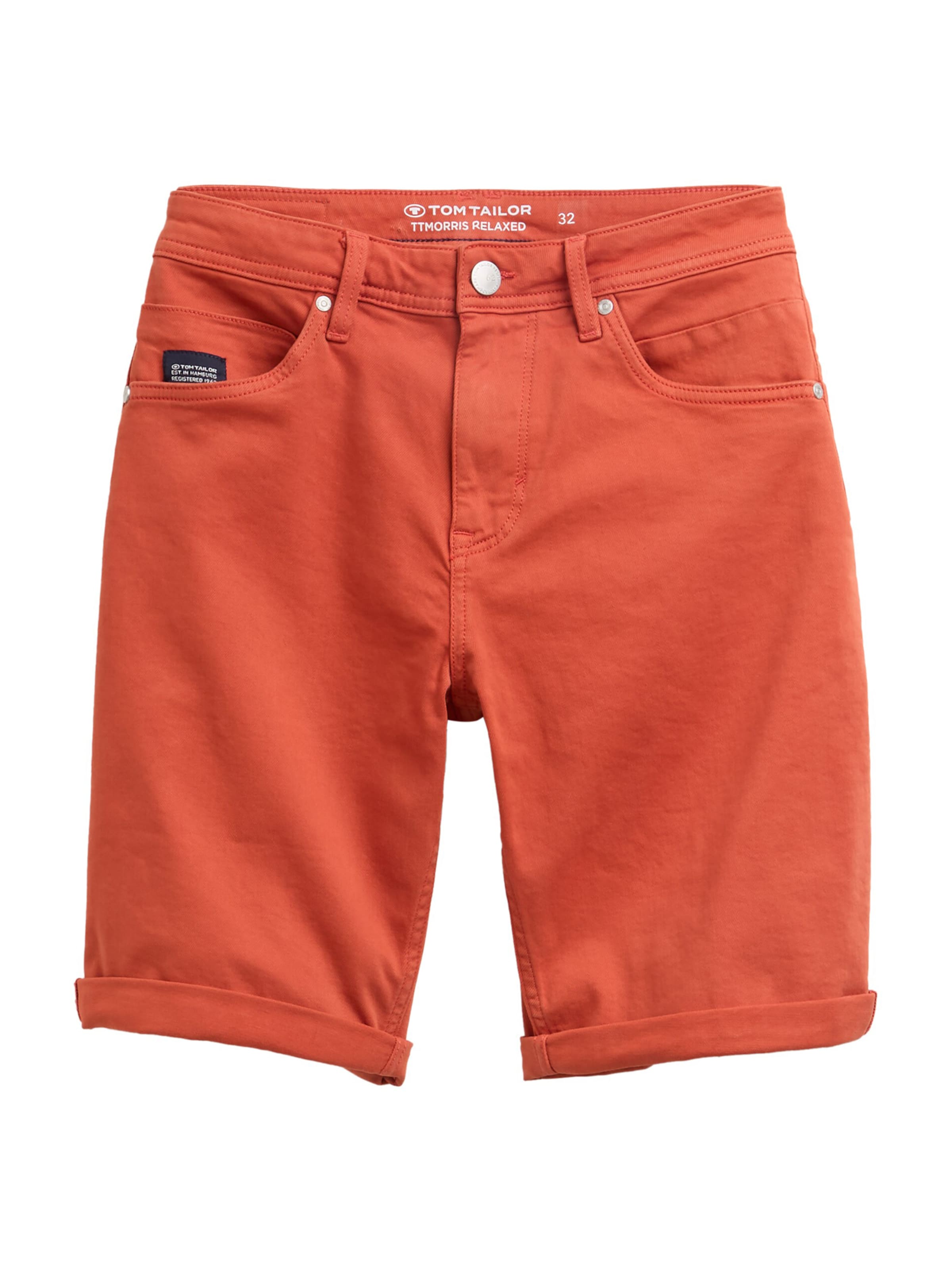 oranžs TOM TAILOR Standarta Džinsi 'MORRIS': no priekšpuses