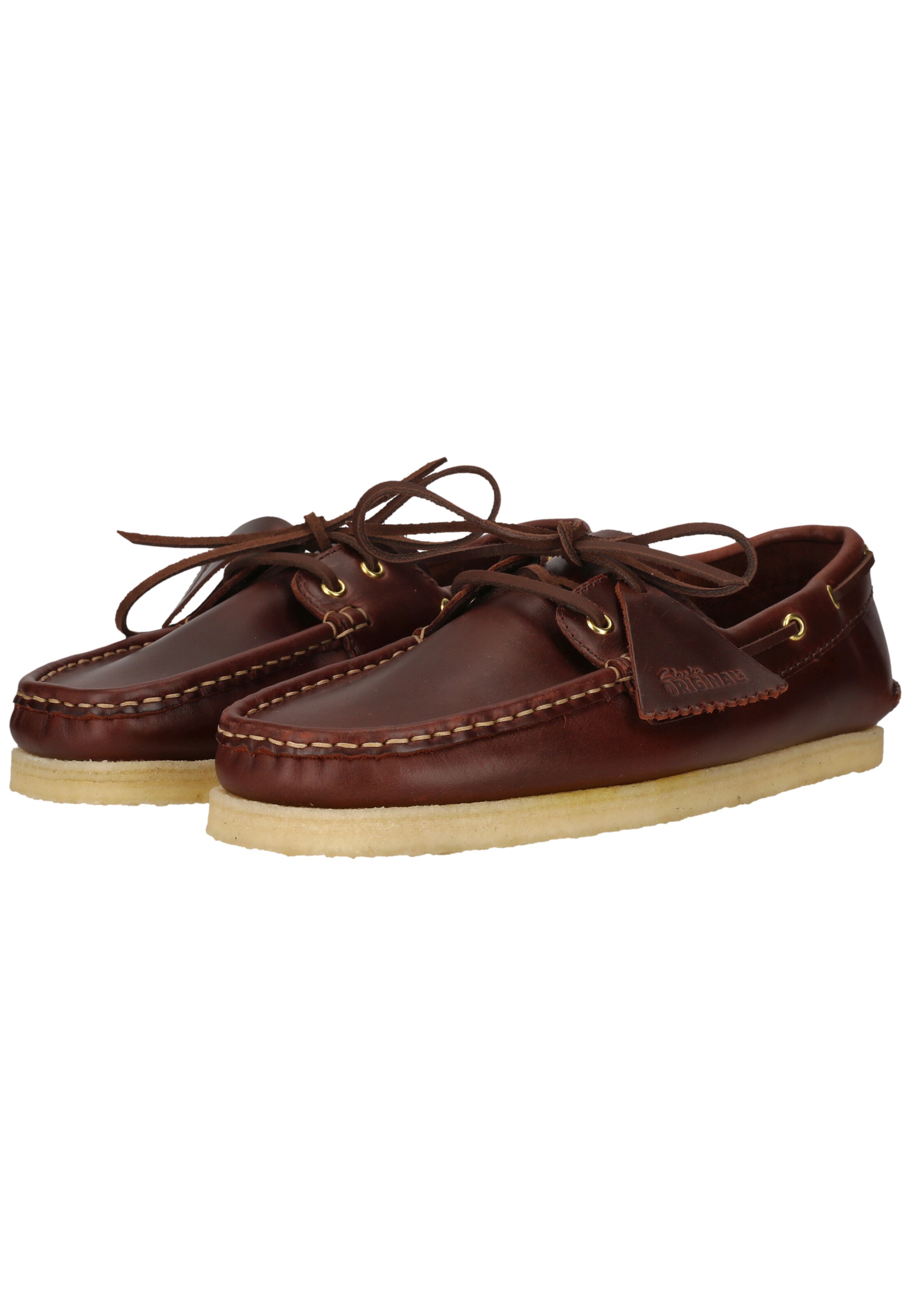 CLARKS Veterschoen 'Godney Boat' in Bruin