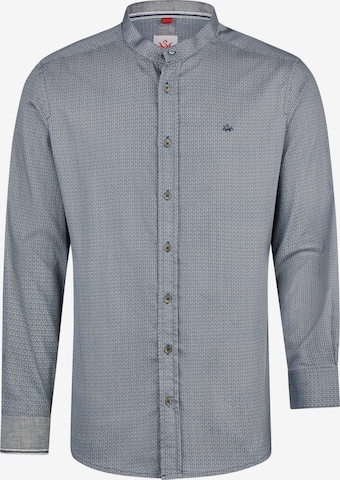 Coupe slim Chemise folklorique 'Krugdorf' SPIETH & WENSKY en bleu : devant