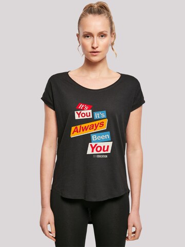 F4NT4STIC Shirt 'Sex Education It Always Been You' in Black: front