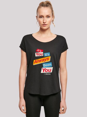 F4NT4STIC T-Shirt 'Sex Education It Always Been You' in Schwarz: predná strana