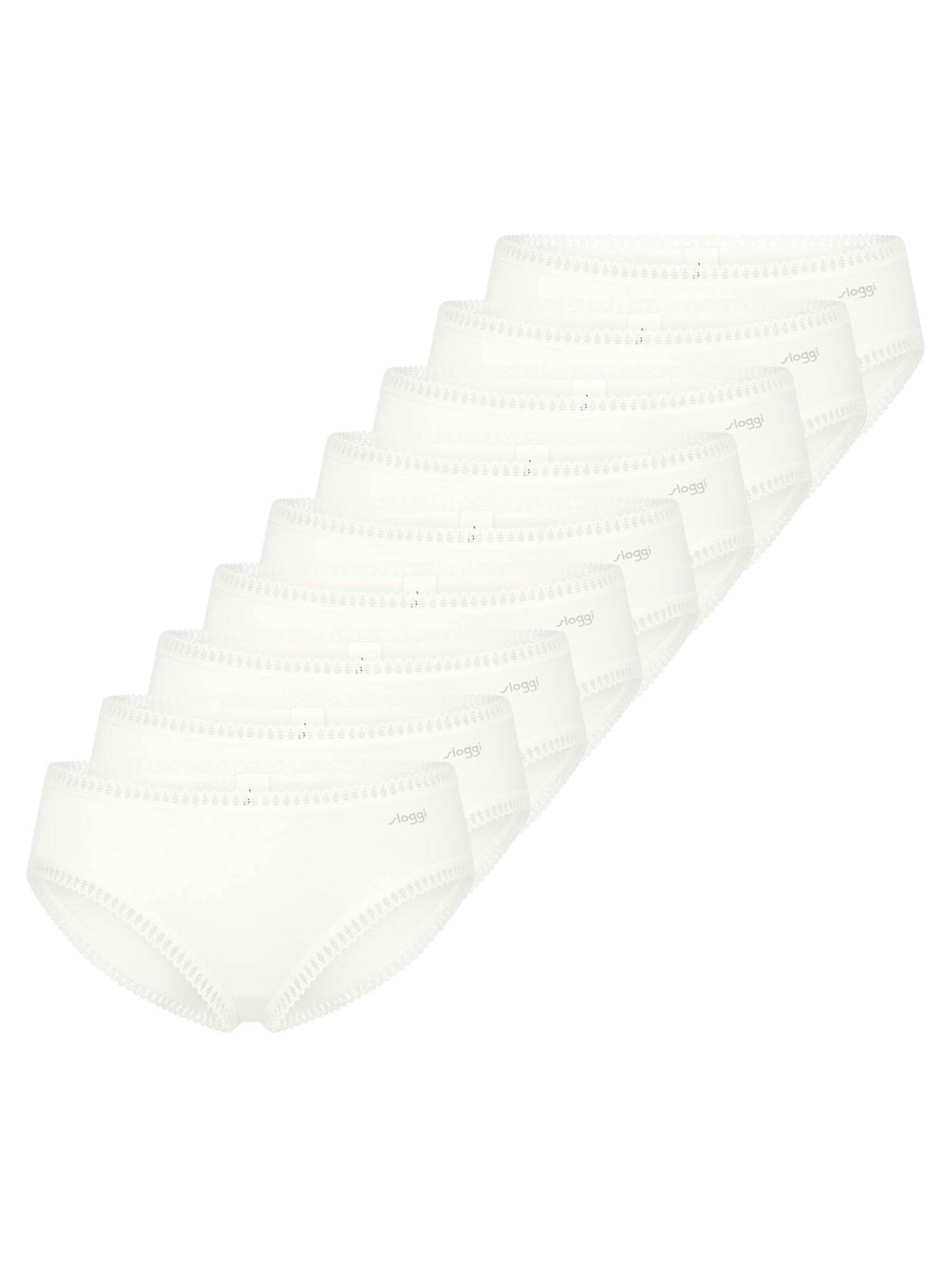 SLOGGI Panty 'GO Crush'‌‌‌‌‌‌‌‌ in Weiß: Vorderseite