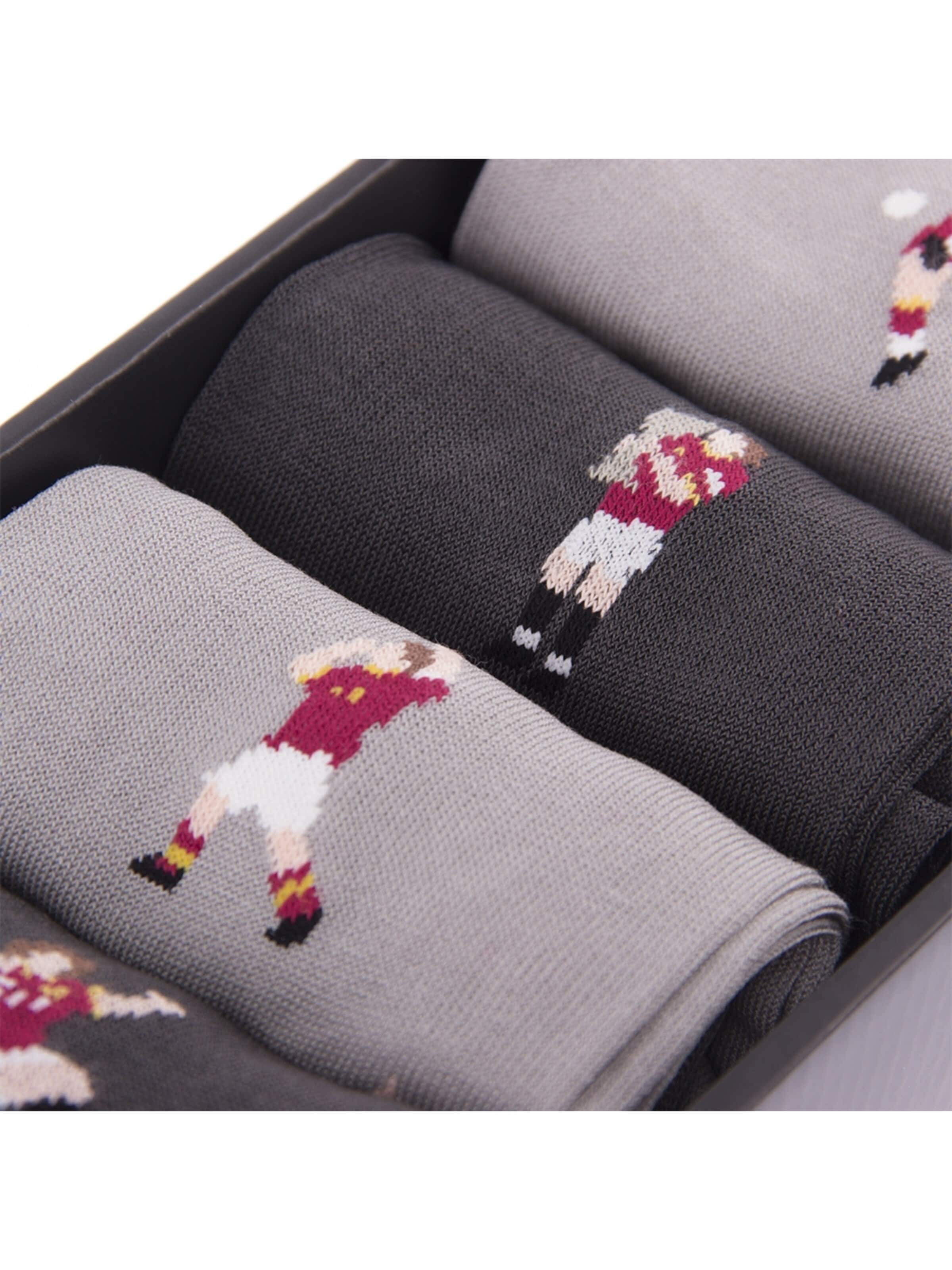 COPA FOOTBALL Football socks 'AS Roma Casual Sokken Box Set' in Black