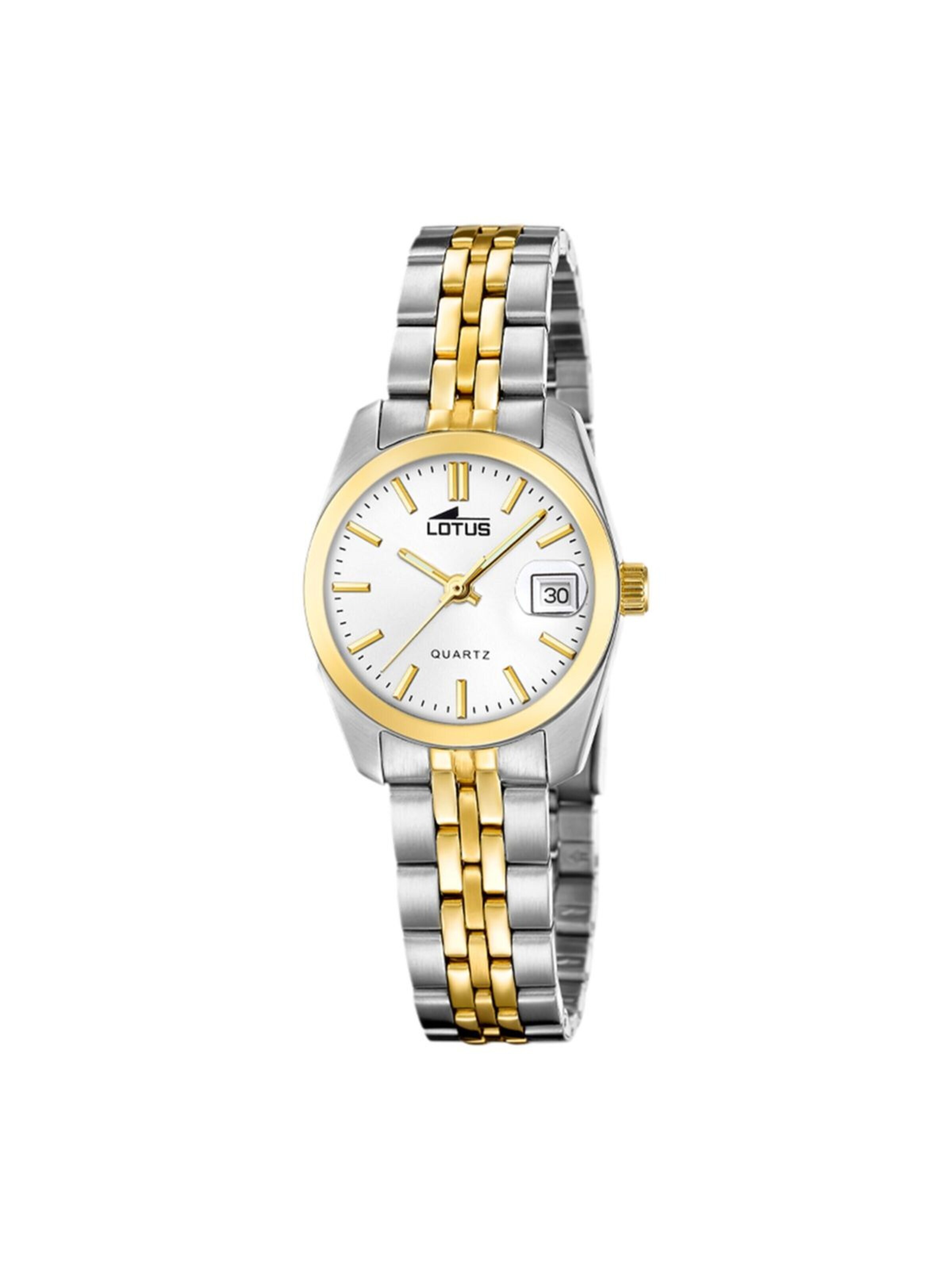 Montre à affichage analogique 'Lotus - Watch Old Money - Quartz watch movement - Watch case width: 26 mm' Lotus en argent : devant