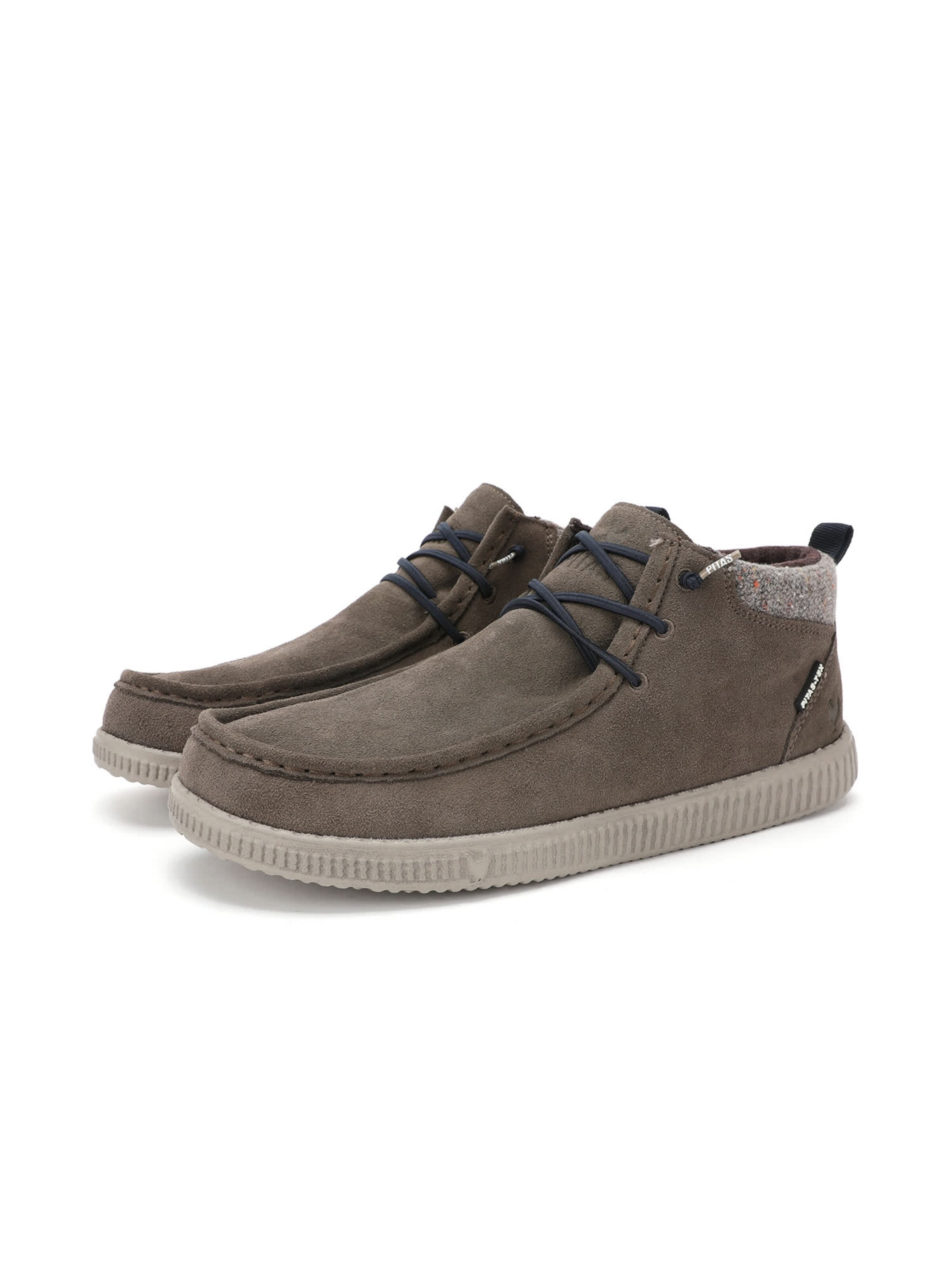 Walk In Pitas Moccasin 'Bob' in Grey: front