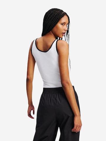 Body 'KLJ Ribbed A2W17021' di KARL LAGERFELD JEANS in bianco