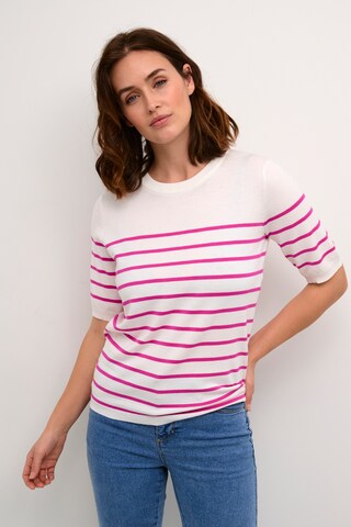 Kaffe Sweater 'lizza' in White: front