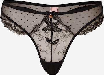 Boux Avenue - Tanga 'FREJA' em preto: frente