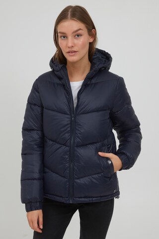 Oxmo Winterjas 'TABEA' in Blauw: voorkant