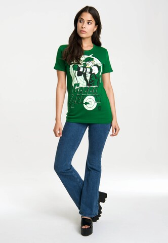 LOGOSHIRT Shirt 'Green Lantern' in Groen