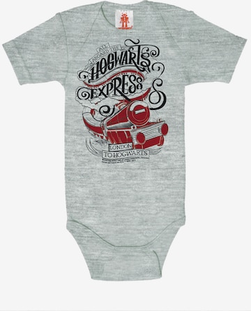 LOGOSHIRT Romper/bodysuit 'Harry Potter - Hogwarts Express' in Grey: front
