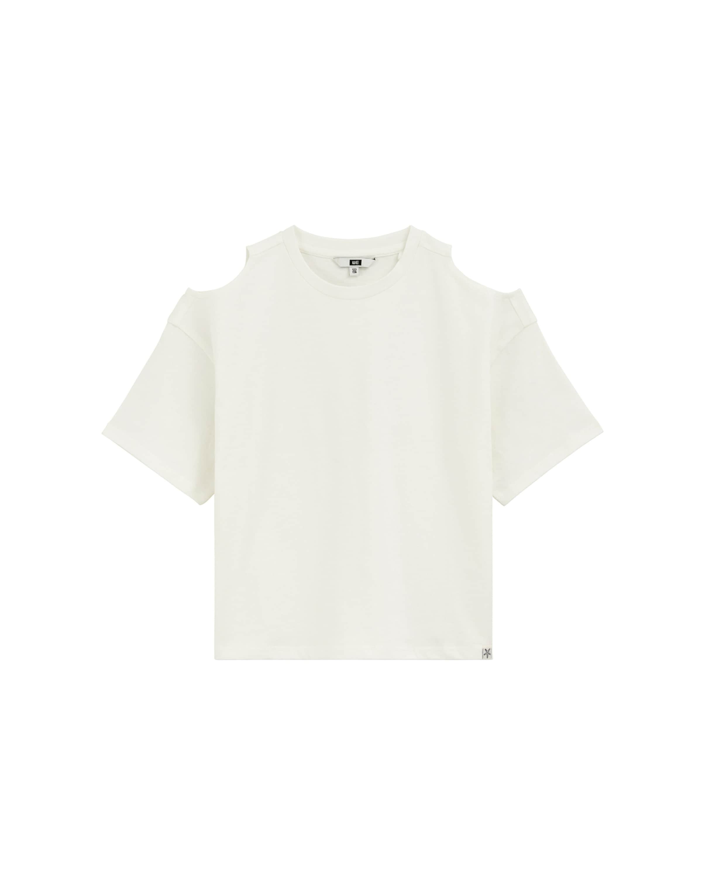 balts WE Fashion T-Krekls: no priekšpuses