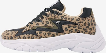 BRITISH KNIGHTS Matalavartiset tennarit 'Galaxy' värissä ruskea: etupuoli