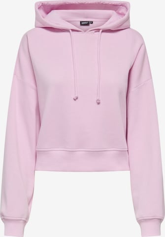 Sweat-shirt ONLY en rose : devant