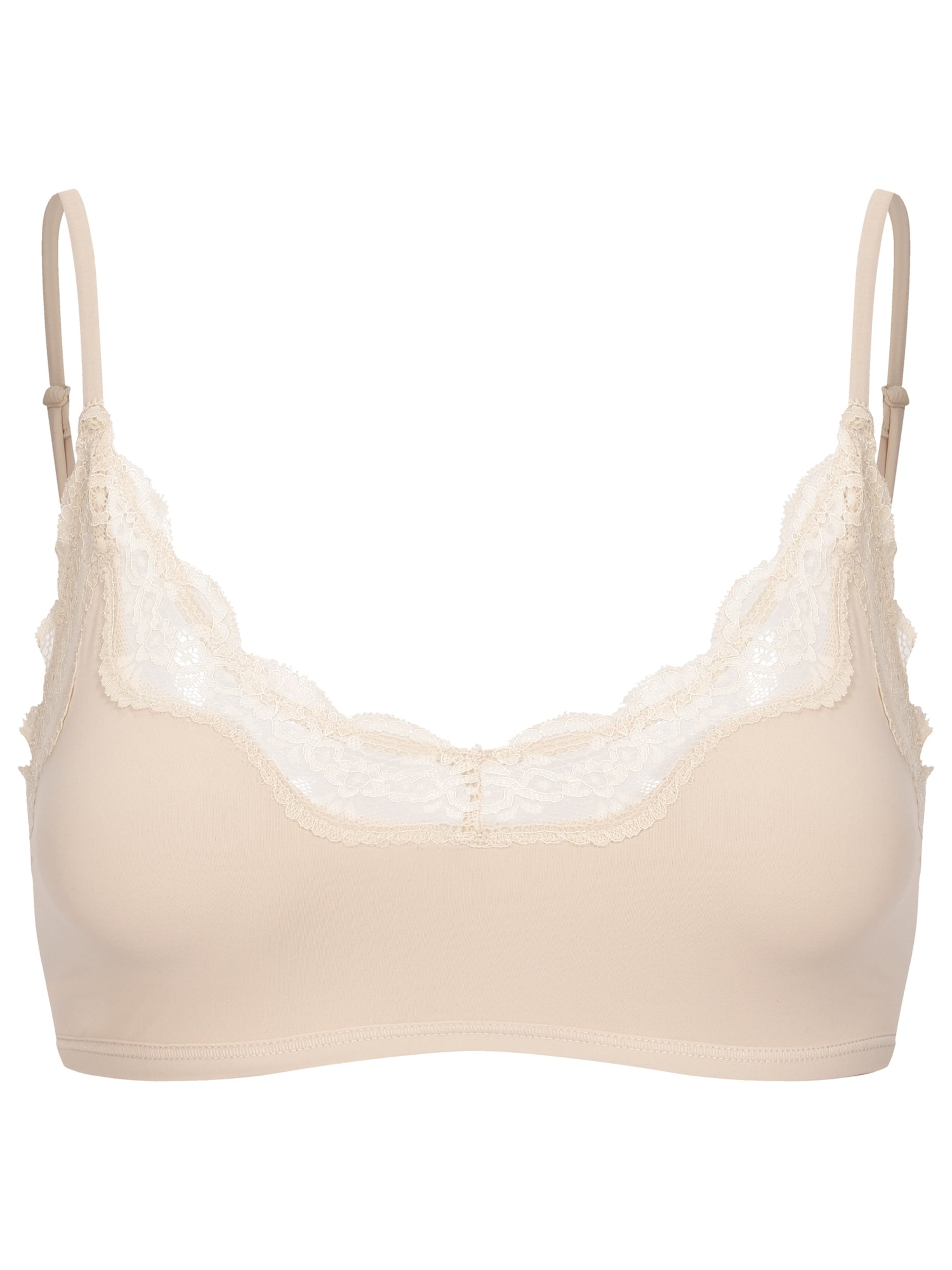 cfab (formerly creamy fabrics) BH 'Lace Bralette'‌‌‌‌‌‌‌‌‌‌ in Beige: Vorderseite